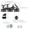 CREATCABIN Gymnastics Medal Holder Medal Hanger Acrylic Medal Rack Display Hanging Awards Rack Display Hooks Wall Mounted Decor 2 Rows Design Hold 40+ Medals Gift for Gymnast Race Winner 11.4x5.1 Inch view 3