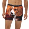 ZLYYXY Men'S Long Leg Boxers Brief Novelty Underwear Comfort Fit Moisture Wicking Breathable Ovely Pet Dog Beagle view 2
