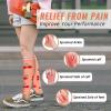 fenglaoda Compression Socks Women Men 4 Pairs, Knee High Support Socks for Running, Sports, Travel, Flight, Nurse view 4