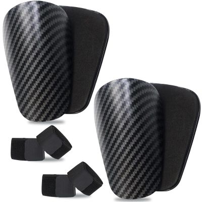 Antoyo Mini Shin Guards Soccer-2 Pairs Small shin Guards and 2 Pairs Strap Shin Fixed Straps for 4-6,Match Equipment Protective Tiny shin Guards Soccer