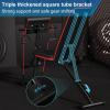 Makamsui Adjustable Weight Benches, Utility Multi Gears Adjustment Workout WeightBenches for Home Gym Exercise, Foldable Incline Decline Flat Exercise Benches for Full Body Strength Training Red Black view 3