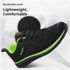 Hhhchpm Men's Trendy Lightweight Running Shoes Comfy, Breathable, Wear-Resistant, Shock-Absorbing Lace-Ups for Outdoor Running, Walking, and Hiking (Black ash,14) view 2