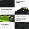 Hhhchpm Men's Trendy Lightweight Running Shoes Comfy, Breathable, Wear-Resistant, Shock-Absorbing Lace-Ups for Outdoor Running, Walking, and Hiking (Black ash,14) view 3