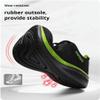 Hhhchpm Men's Trendy Lightweight Running Shoes Comfy, Breathable, Wear-Resistant, Shock-Absorbing Lace-Ups for Outdoor Running, Walking, and Hiking (Black ash,14) view 4