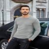 COOFANDY Men's T-Shirts Thermal Underwear Slim Fit Sweater Lightweight Round Neck Sweater Base Layer Long Sleeve Shirt view 3