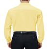 Alimens & Gentle Mens Dress Shirts 4-Way Stretch Long Sleeve Collared Casual Solid Wedding Dating Button Down Shirt Yellow view 2