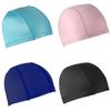 4pcs Elastic Swim Caps for Women Men Kids, Unisex Bathing Caps Anti-Slip Swimming Caps Swimming Pool Hat for Boys Girls Long & Short Hair (Black&Dark Blue&Pink&Blue) view 1