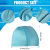 4pcs Elastic Swim Caps for Women Men Kids, Unisex Bathing Caps Anti-Slip Swimming Caps Swimming Pool Hat for Boys Girls Long & Short Hair (Black&Dark Blue&Pink&Blue) view 2