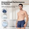 DAVID ARCHY Mens Underwear Cooling Rayon Boxer Briefs Breathable Soft Moisture-Wicking with Fly Underwear for Men 4 Pack Large view 3