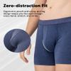 DAVID ARCHY Mens Underwear Cooling Rayon Boxer Briefs Breathable Soft Moisture-Wicking with Fly Underwear for Men 4 Pack Large view 4