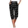 Capri Yoga Pants for Women 2024 Trendy Summer Casual Track Cuff Sweatpants Comfy Jogger for Workout Running Hiking view 1