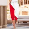 Capri Yoga Pants for Women 2024 Trendy Summer Casual Track Cuff Sweatpants Comfy Jogger for Workout Running Hiking view 2