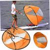 Peosaard Kayak Wind Sail Foldable Kayak Wind Paddle Portable Kayak Downwind Sail with Clear Window for Inflatable Boat Kayak Accessory, Kayak Downwind Sail view 3
