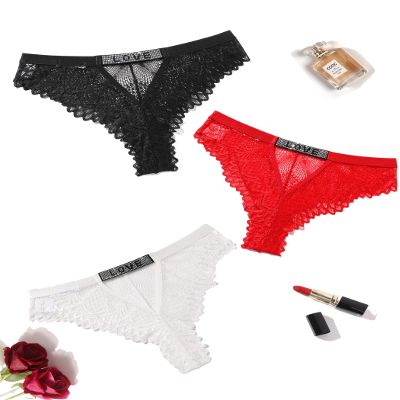 Avidlove Women Sexy Panties Lace Cheeky Panty Rhinestone Bikini Underwear 1-4 Pack