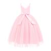 IBTOM CASTLE Girls' Special Occasion Dresses: Flower Tulle Graduation Dress Kids Long Wedding Pageant Masquerade Formal Prom Dresses Princess Birthday Party Ball Gown Bush Pink 6 Years view 3