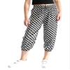 Hansber Kids Girls Plaid Jogger Pants Loose Drawstring Elastic Waist Trousers Quick Dry Sweatpants Type A 2-3 Years