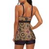 Zando Swimsuit for Women 2024 Womens Swimsuits Tummy Control Tankini Bathing Suits Modest Swimsuit Women Swimwear 2 Piece Swim Dress Bathing Suit Tops with Boyshorts A22 Round Flower 2XL view 3