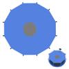 Trampoline Sun Shade Cover 6FT 8FT 10FT 12FT 14FT 16FT Trampoline Top Cover Waterproof Trampoline Canopy Oxford Outdoor Trampoline Accessories view 1