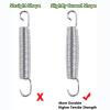 ZGFUSVFD 15 x Replacement Trampoline Springs 3.5in 3.9in 4.6in 5.1in 5.5in 6.5in 7in 8.3in, Heavy-Duty Galvanised Spring with Puller Tool, Trampoline Replacement Accessories Parts view 2