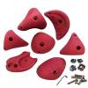 Innovz 5.5"- 7.1" Large Resin Rock Climbing Holds, Include Mounting Hardware - Easiest to Hang at Any Angle, Build a Family Climbing Gym Playground(Color:20 Pack - Plank Installation) view 1