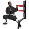 Elitix Wing Chun Dummy Wood Kung Fu Training Equipment, Wall Mount Wing Chun Dummy Practice Man Pile, Karate Martial Arts Punching Kicking Exercise Tool with Attachment view 2