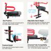 GLDYTIMES Child Seat with Backrest Armrest Fence Guadrail for Electric Scooter with Seat, Kid Seat Suitable for Electric Bicycle, Mobility Scooter, Moped Scooter Bike Comfortable Seat for 2-6 Child view 2
