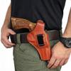 Generic OWB/IWB Leather Belt Holster Fits Ruger GP100, SP101 5 Shot, 357 Magnum (Brown, SP101 4.20"" Barrel) view 1