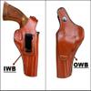Generic OWB/IWB Leather Belt Holster Fits Ruger GP100, SP101 5 Shot, 357 Magnum (Brown, SP101 4.20"" Barrel) view 2