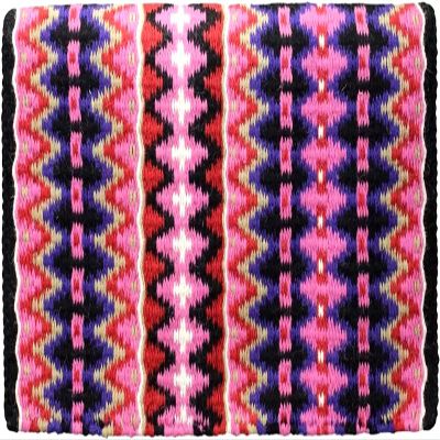 HORSE HUB STORE 42 Inch Western Show Pleasure Brown& Black Pure Woolen Base New Zealand Saddle Pad for Horses Riding Equipment and Accessories (New Zealand Show Pad-05)