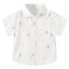 Betadog Toddler Boy Short Sleeve T shirt Children's Summer T Shirt Short Sleeved Cartoon Pattern (White, 12-18 Months) view 1