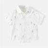 Betadog Toddler Boy Short Sleeve T shirt Children's Summer T Shirt Short Sleeved Cartoon Pattern (White, 12-18 Months) view 2