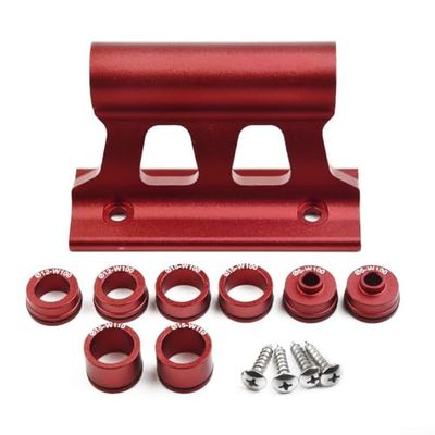 Bike Fork Mount, Quick Release Thru Axle Fork Mount Includes 8 Adapters for Car Trucks Transport and Storage(Red)