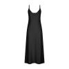 Summer Dresses for Women 2024 Casual Floral Spaghetti Strap Sundresses V Neck Sexy Casual Elegant Long Maxi Dress A-Black view 3