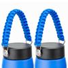 Bluwing Handles for Hydro Flask Lids, Paracord Handle Replaces Flex Strap on Wide and Standard Mouth Water Bottle Lids Caps, BPA-Free, 2Pack (Blue-2Pcs) view 1