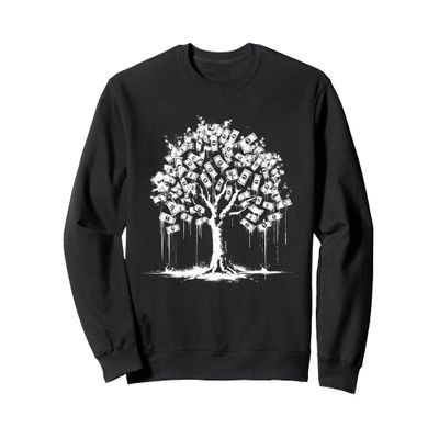 Money-Tree - Vintage Money Graphic Banknotes Lover Sweatshirt