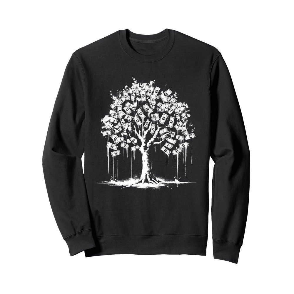 Money-Tree - Vintage Money Graphic Banknotes Lover Sweatshirt