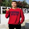 Venley NCAA Officially Licensed Apparel California State University Fresno Bulldogs Gameday Logo Unisex OCFSN02 Sweatshirt Fresno01S Red Small view 2