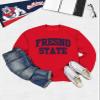 Venley NCAA Officially Licensed Apparel California State University Fresno Bulldogs Gameday Logo Unisex OCFSN02 Sweatshirt Fresno01S Red Small view 4