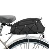 kowaku Bike Rack Bag Shoulder Bag Reflective Luggage Bag Water Resistant Rear Seat Bag for Mountain Road Bikes Outdoors Shopping, Black view 2