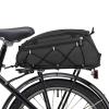 kowaku Bike Rack Bag Shoulder Bag Reflective Luggage Bag Water Resistant Rear Seat Bag for Mountain Road Bikes Outdoors Shopping, Black view 3