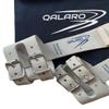 QALARO Double Buckle PRO Slim Grips for Girls Gymnastics | Dowel Grips, 4" White Wristbands, Grip Bag | Gymnastics Grips for Girls | Youth Bar Grips | Gymnastics Gloves view 3