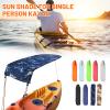 Kayak Shade Canopy, Kayak Boat Canoe Sun Shade for Single Person, Solo Kayak Canopy, Kayak Umbrella for Kayaking, Canoeing, Fishing, Sunburn Protection,125X110cm/ 50''X43'' (Marine Camouflage) view 2