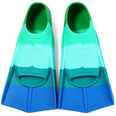 Foyinbet Kids Swim Fins,Kids Flippers Short Youth Swimming Fins for Lap Swimming Training for Children Girls Boys Beginner Medium