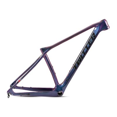 MirOdo Mountain Bike Frames 27.5er 29er Carbon Fiber Bike Frame 15/17/19XC Off-Road Frame Thru Axle 12 * 148mm Disc Brake BB 92 * 41mm Internal Routing Fram(Color:Full Chromatic,Size:15")