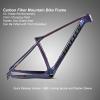 MirOdo Mountain Bike Frames 27.5er 29er Carbon Fiber Bike Frame 15/17/19XC Off-Road Frame Thru Axle 12 * 148mm Disc Brake BB 92 * 41mm Internal Routing Fram(Color:Full Chromatic,Size:15") view 2