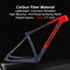 MirOdo Mountain Bike Frames 27.5er 29er Carbon Fiber Bike Frame 15/17/19XC Off-Road Frame Thru Axle 12 * 148mm Disc Brake BB 92 * 41mm Internal Routing Fram(Color:Full Chromatic,Size:15") view 4