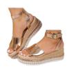 SACFOF Women's Platform Espadrilles Casual Ankle Strap Wedge Sandals Comfortable Dressy Open Toe Buckle Summer Shoes view 1