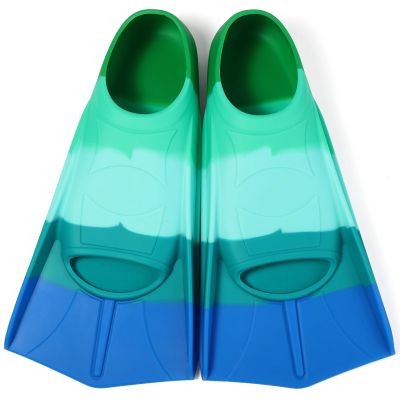 Azuunye Kids Swim Fins,Short Swimming Flippers,Swim Training Fins for Lap Swimming,for Children Girls Boys Beginners