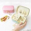 YZFEIJDNA Mini jewelry box, portable travel jewelry storage bag, embossed creative jewelry storage box view 2