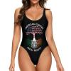 America Grown Irish Roots Womens One Piece Swimsuits Tummy Control High Waisted Bathing Suit Athletic Swimwear Small view 1